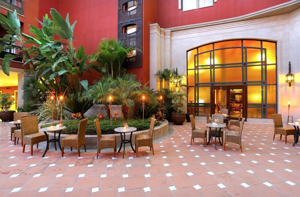 Courtyard inside the Barceló Marbella grounds