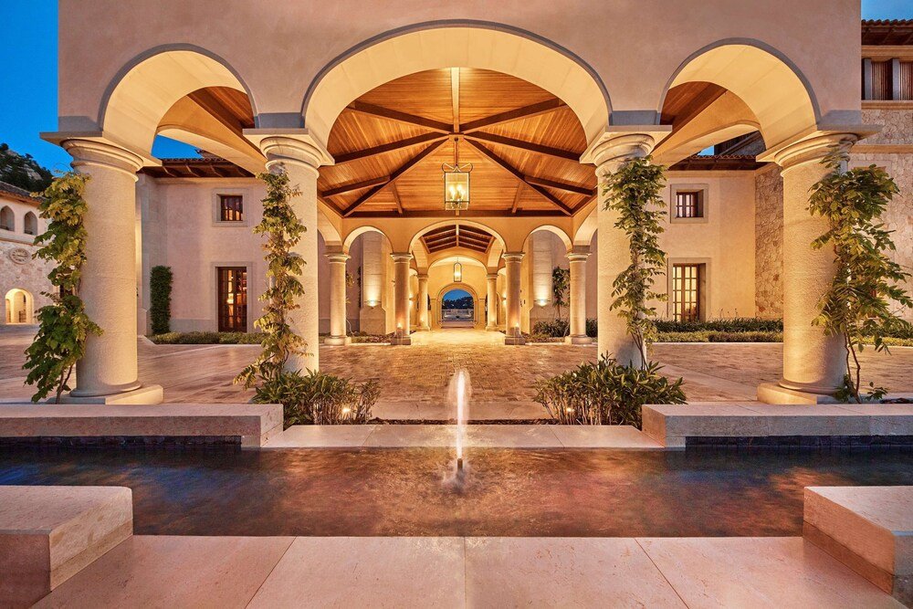 Grand entrance to Cap Vermell Grand Hotel in Mallorca