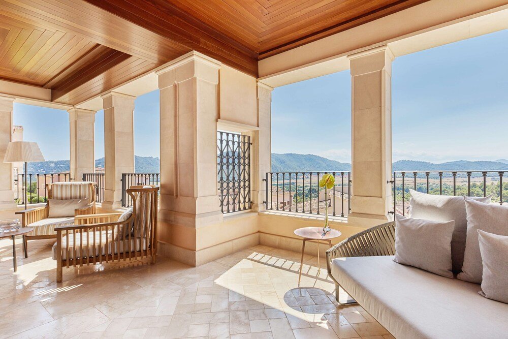 Balcony at Cap Vermell Grand Hotel in Canyamel, Mallorca