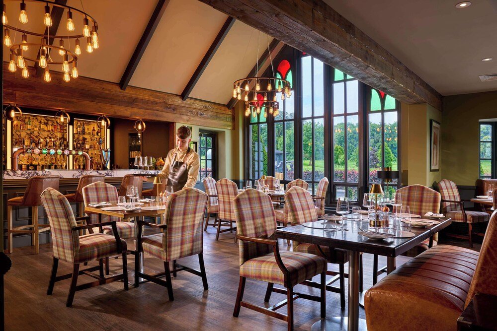 Restaurant with a bar area at Dromoland Castle, County Clare