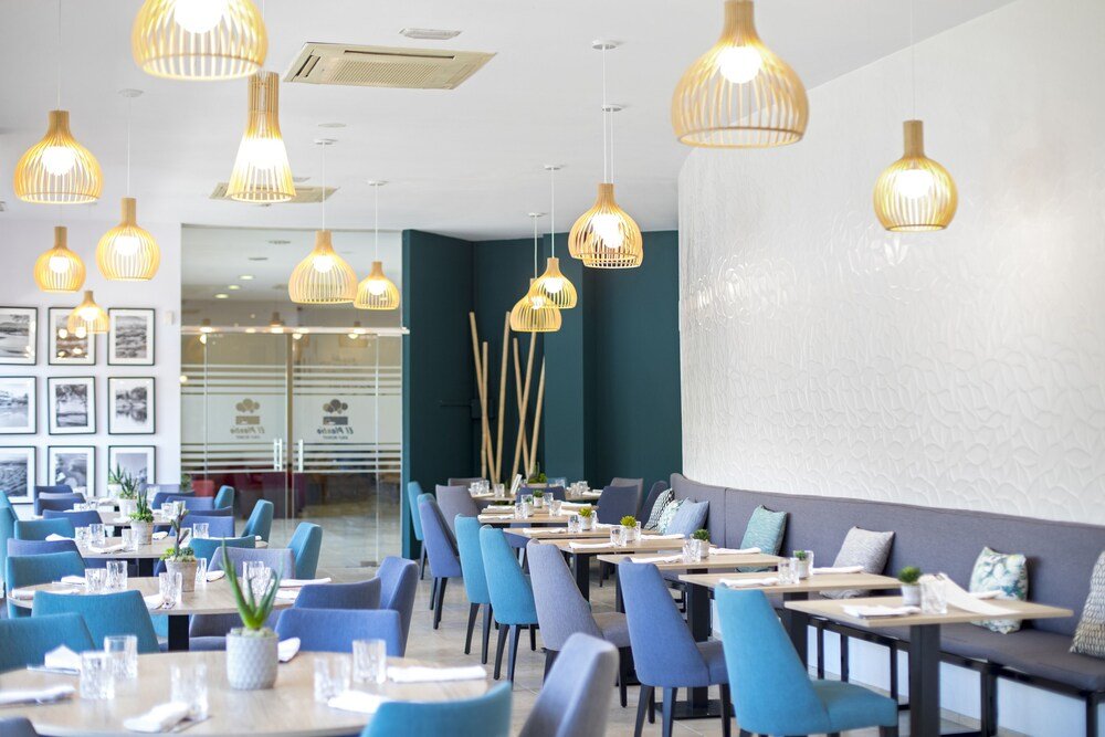 Restaurant dining room at the resort near Alicante