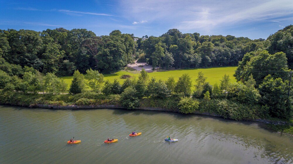 River with kayaks