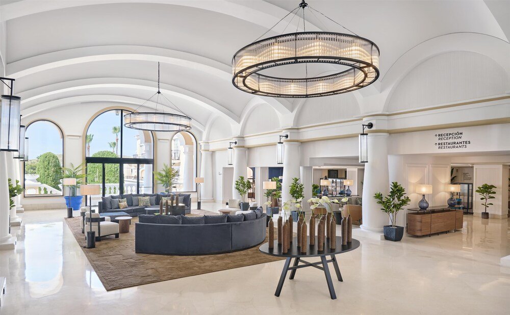 Lobby of the Grand Hyatt La Manga Club resort in Murcia