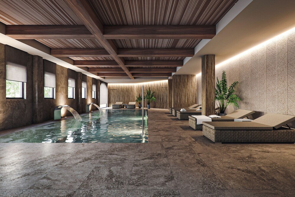 Indoor pool area at Hacienda Son Antem Golf Resort