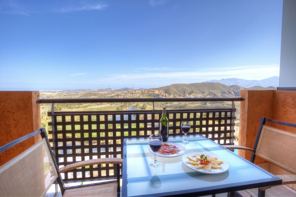Balcony of a guest room at the hotel in Vera, Almería