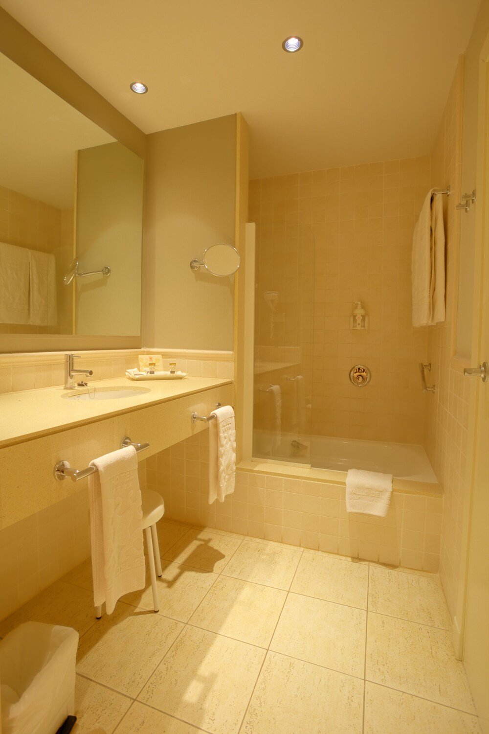 Bathroom in a guest room at Hotel Valle del Este Golf Spa