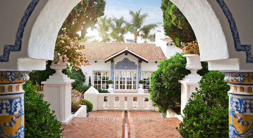Tiled courtyard at Marbella Club Hotel Golf Resort & Spa