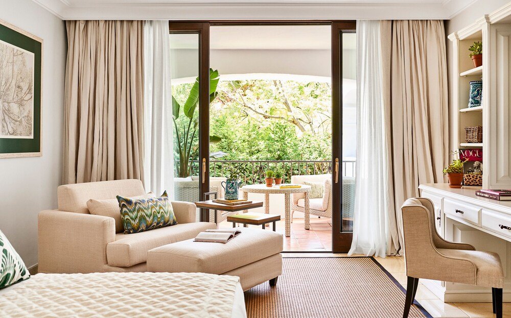 Hotel room at the Marbella Club resort