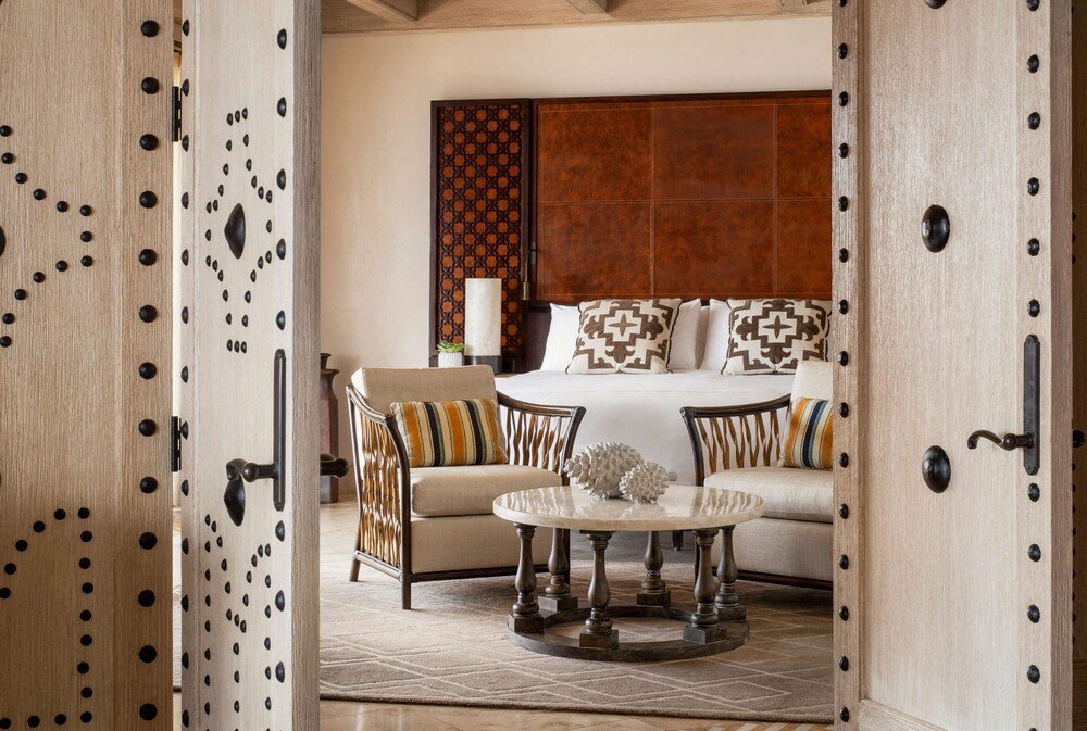 Another hotel room with a bed at the resort
