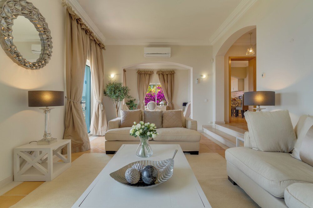 Living room with a sofa in an apartment