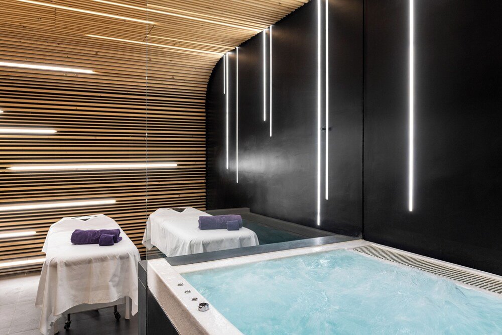 Treatment room inside the hotel spa