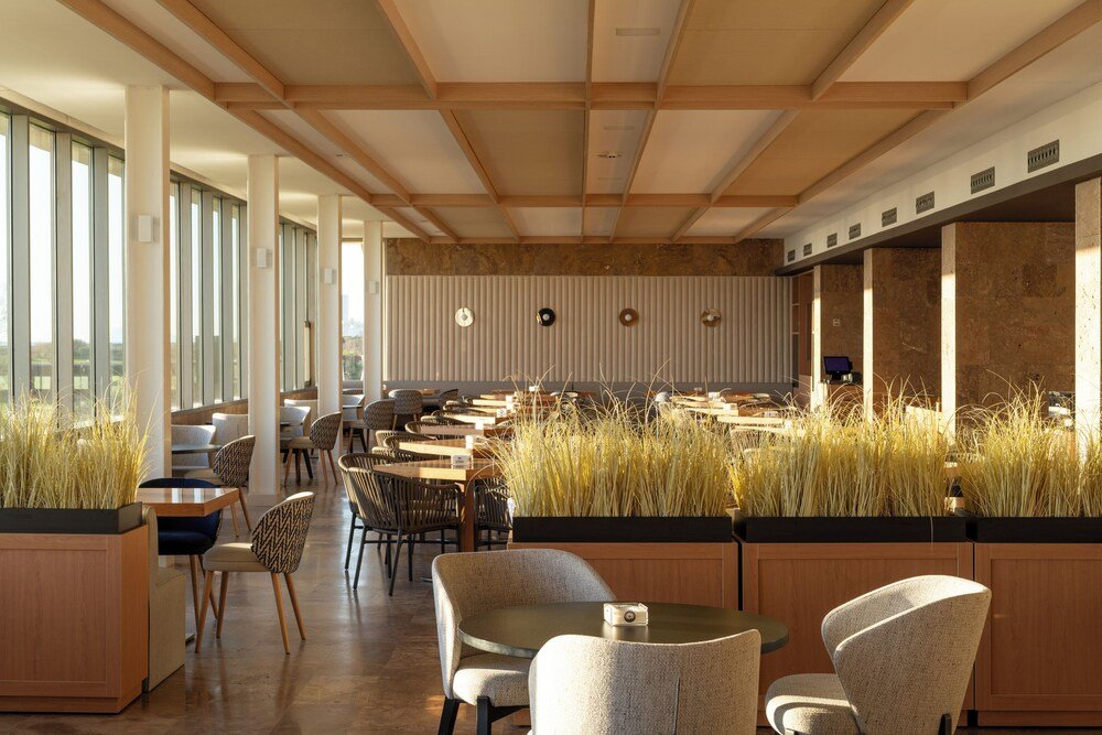 Restaurant dining room at Parador de El Saler in Spain