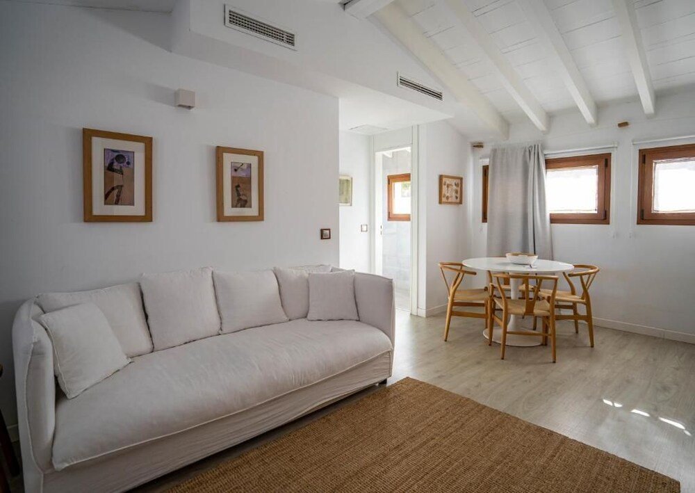 Modern living room in a suite at Pula Golf Resort in Son Servera, Mallorca