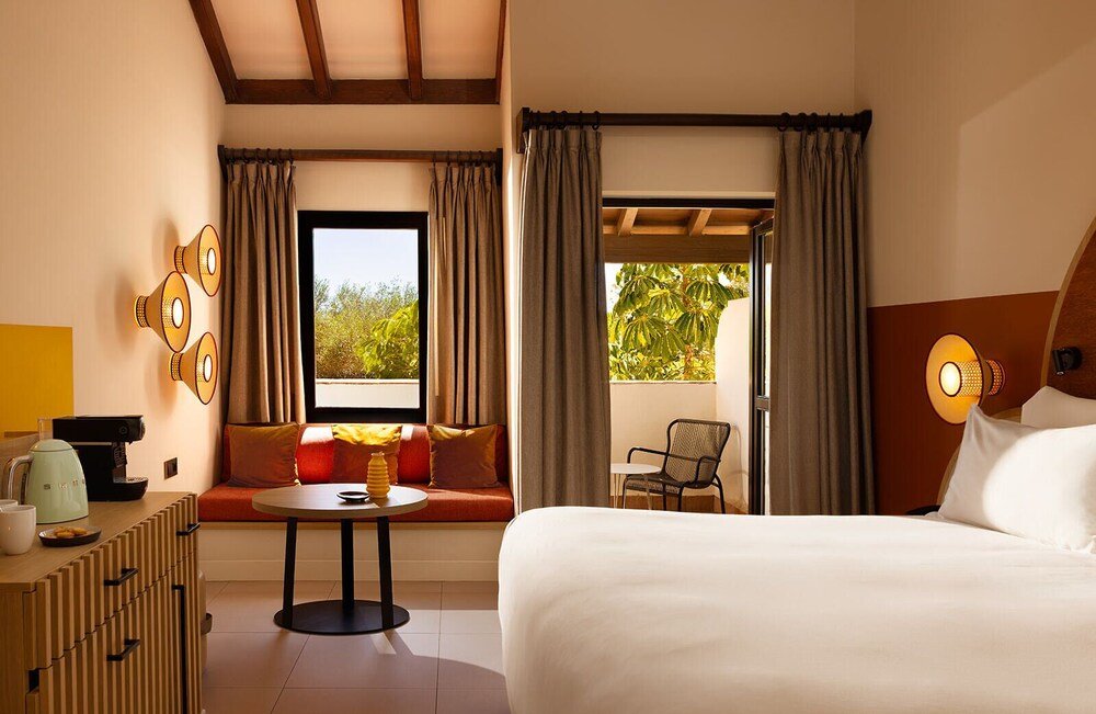 Hotel room with a bed at the Sotogrande resort