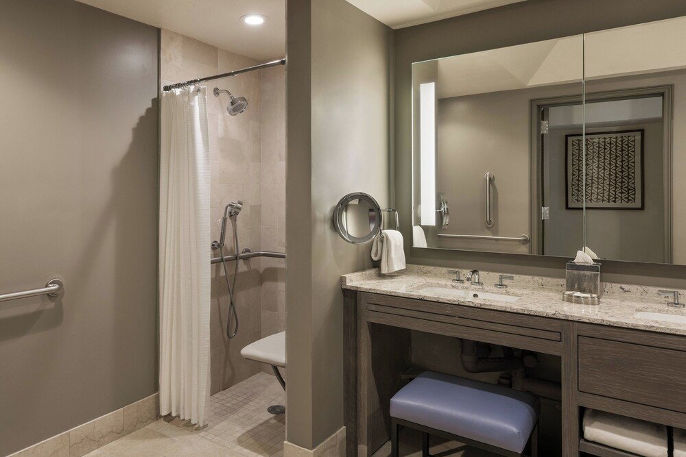 Modern bathroom with a shower