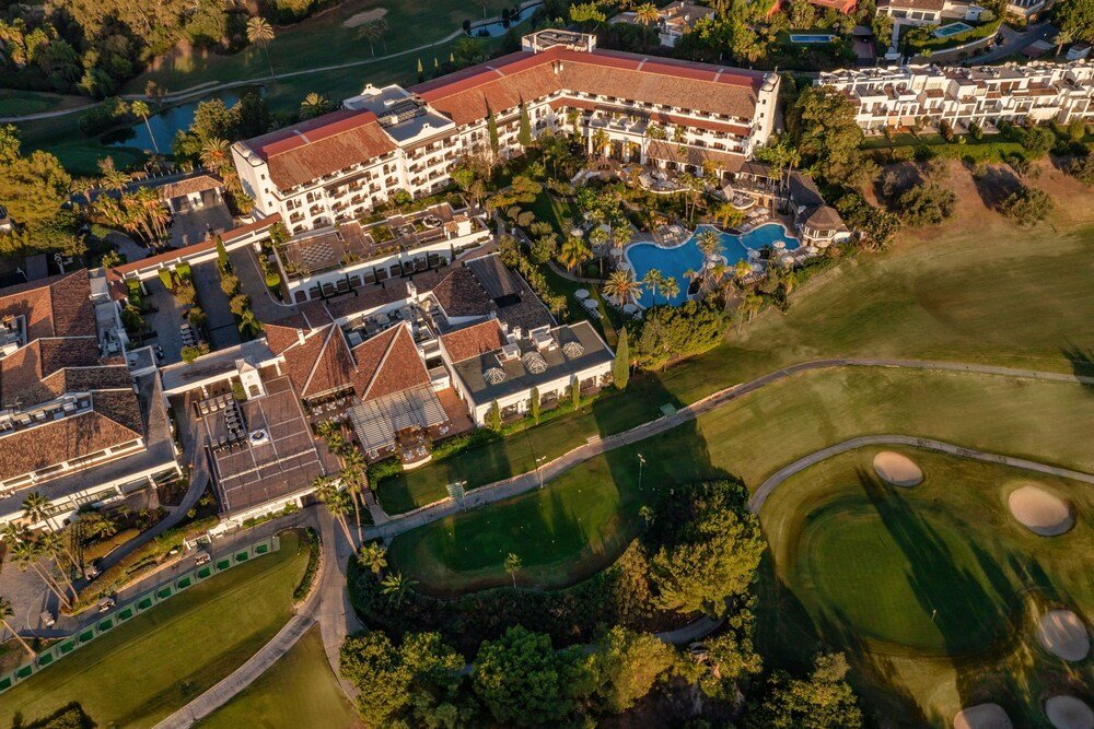 Vista aérea del resort y sus alrededores en Westin La Quinta